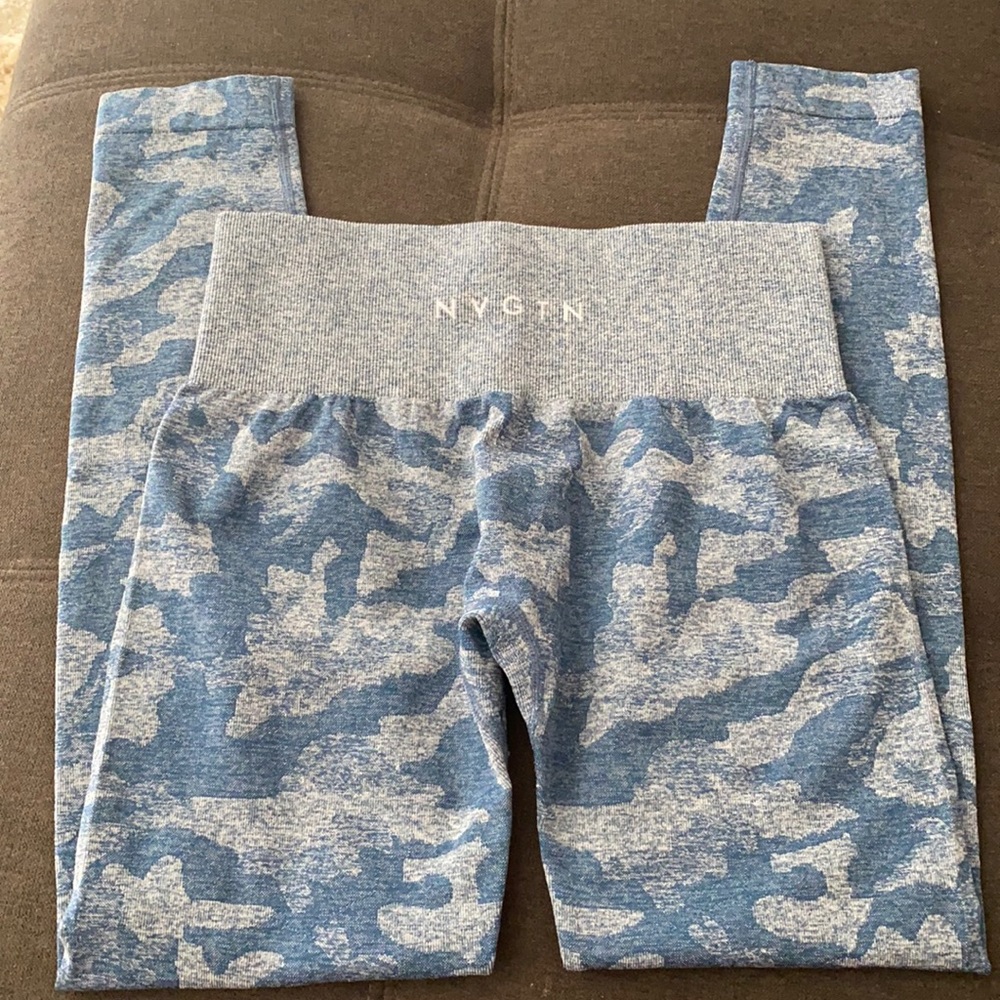 NVGTN Blue Camo Leggings